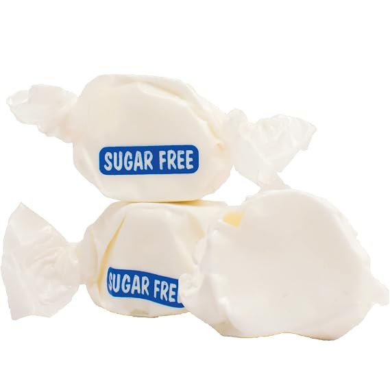 Taffy Town Candies- Sugar Free Vanilla, Gourmet, Nougat-Style Candy, Soft & Delicious, Sumer Snack Treats, Party Good Candies, 2.5 lbs