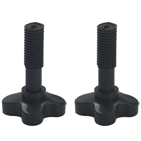 2Pcs Canopy Fixing Screw Bolt Black Plastic Screw Fittings Fastener Screw for Garden Swing Chair Canopy M12 Bolts
