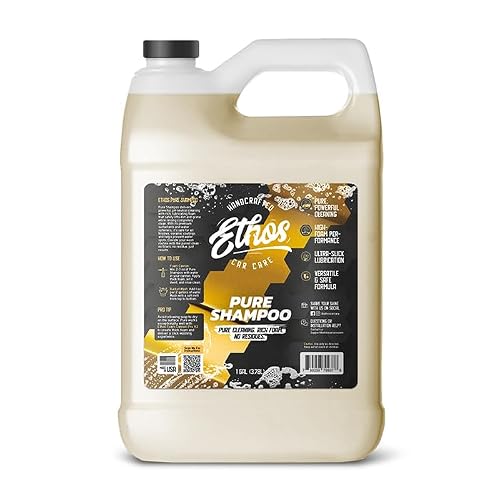 Ethos Pure Shampoo Premium Car Wash Soap for Foam Cannons & Buckets | pH Neutral, Coating Safe, Blood Orange Scent | Car Exterior Cleaner - Safe for Ceramic Coatings, Wax, PPF, Matte Finishes