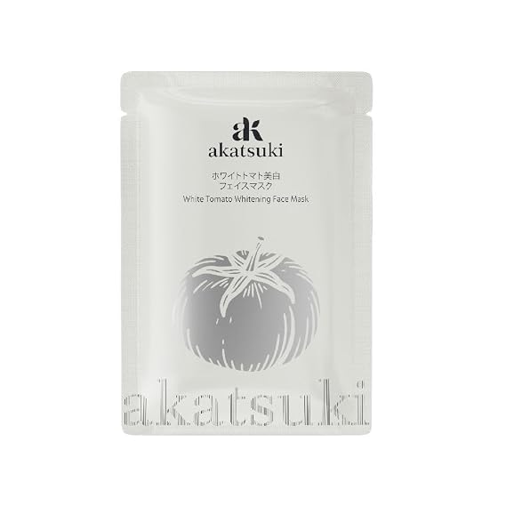 5 Pcs Akatsuki White Tomato Face Mask for Radiant Skin Care 30Ml with White Tomato for Brighter Even Skin Tone Brightening hydrate