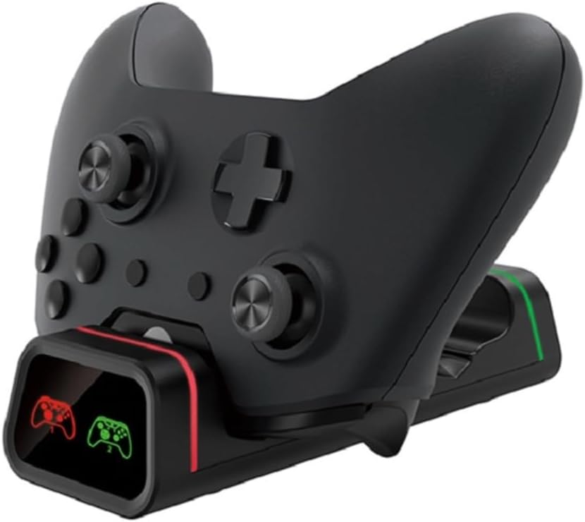 CAFELE Xbox One S/X Controller ile Uyumlu 800mAh Pilli Joystick Şarj Stand, Led Göstergeli, Siyah