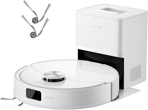 roborock Q10 S5+ Robot Vacuum and Mop White with Zero-Tangling Side Brushes Replacement B