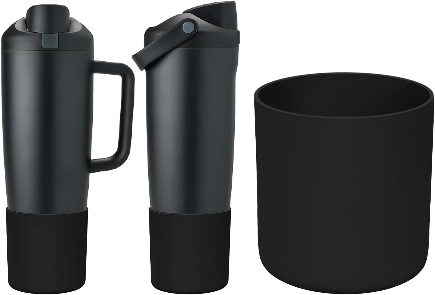 Higher Boot Compatible with Owala 30oz 40oz FreeSip Sway Water Bottle & Tumbler, Anti Scratch & Anti Slip Large Silicone Protective Bottom Sleeve Cover for Owalaa Sway