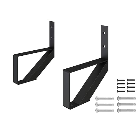 DIYHD 1-Step Outdoor Steel Stair Stringer for Deck Height 13in, 2 Pack