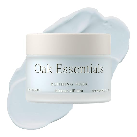 Oak Essentials Refining Mask, Blue Tansy Deep Cleansing Face Mask, 1.4oz