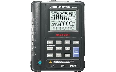 Mastech MS5308 LCR Meters Handheld Professional Auto Range Digital LCR Meter Inductance Capacitance Resistance Tester 100Khz(MS5308), GL-MS5308