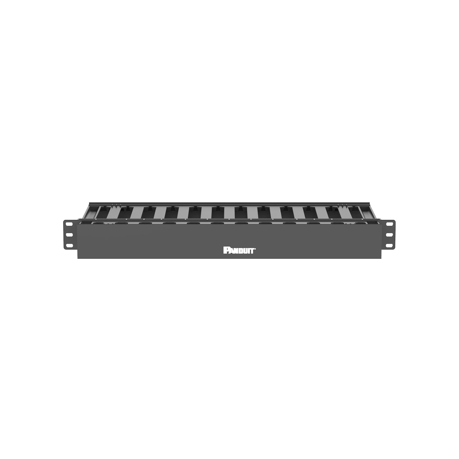 Panduit WMPLSE Horizontal Cable Manager, Black, 1 RU