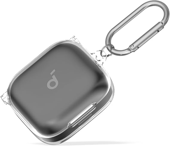 for Anker Soundcore P30i Clear Case Cover, Clear | Clear TPU Protective Case, with Carabiner