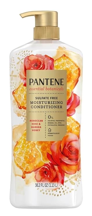Pantene Essential Botanicals Moroccan Rose & Manuka Honey Conditioner, 38.2 Oz
