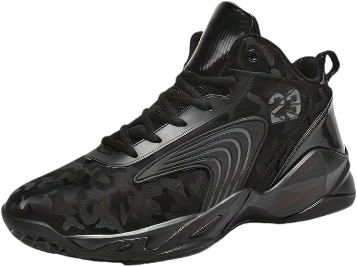 Stylish Colour Block High Top Basketball Shoes - Ultra Comfy, Non Slip, Durable, Lace Up, Breathable, Supportive, Perfect for Men's Outdoor Activities, Sports, Fitness, and Casual Wear