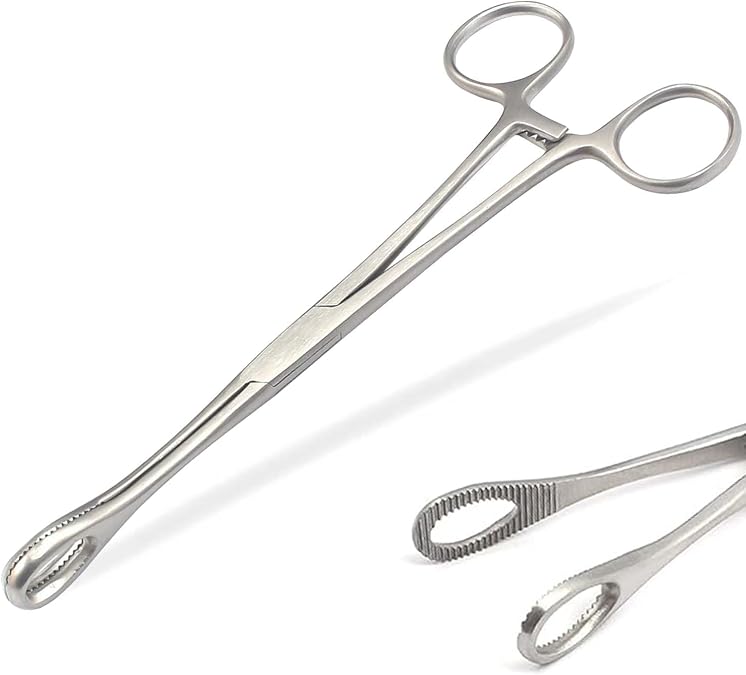6" Mini Sponge Body Piercing Forceps