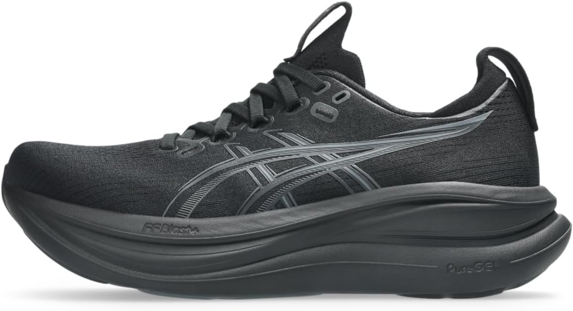 ASICS Women's Gel-Nimbus 28 Running Shoe, Black/Graphite Grey, 9 M US