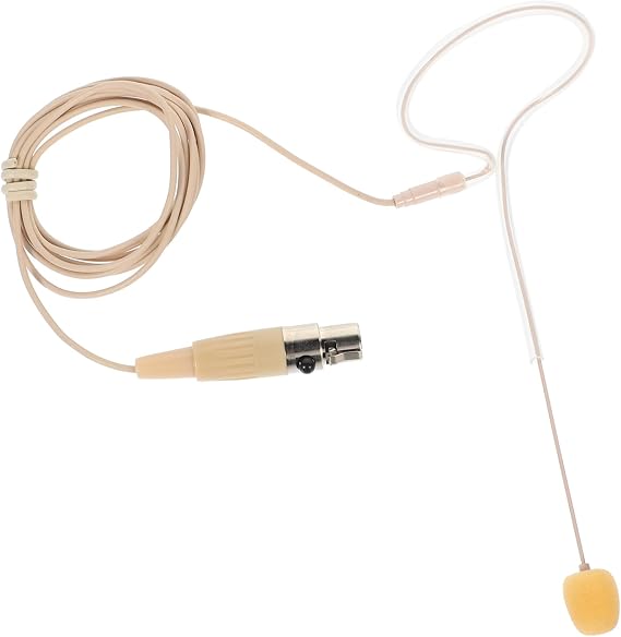 Vaguelly Single Ear Earset Headworn Over Ear Hanging Headset Microphone Mini XLR 3 Pin Plug Earhook Microphone