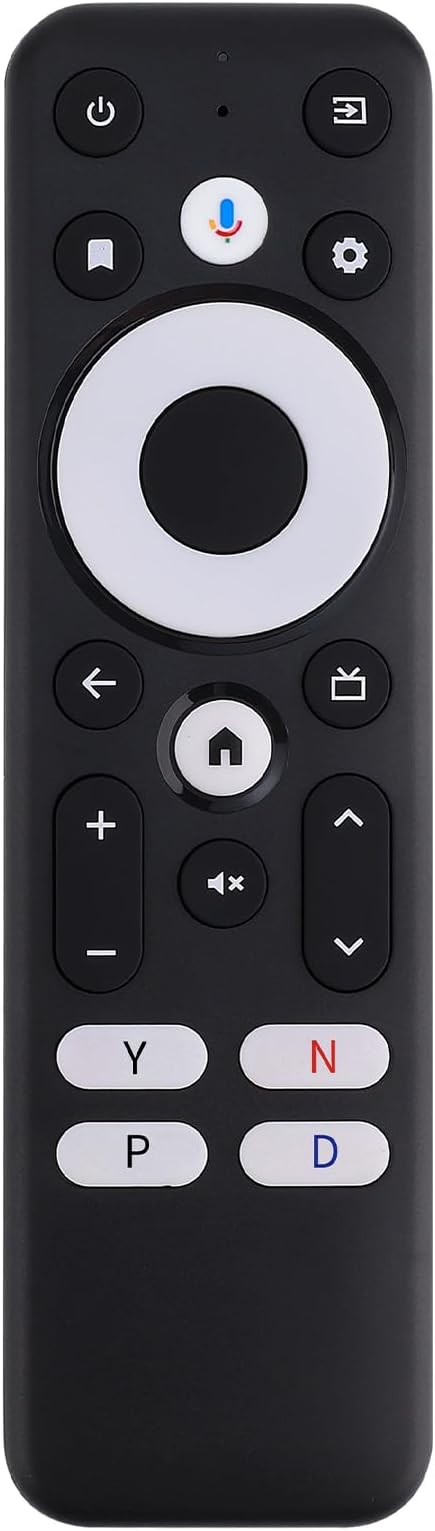 Replacement Voice Remote Compatible with Select Onn Android FHD 4K UHD Streaming TV Box & Stick Models Including 100024646,100026240, Built-in Voice Control & Four Custom Quick Access Hotkeys