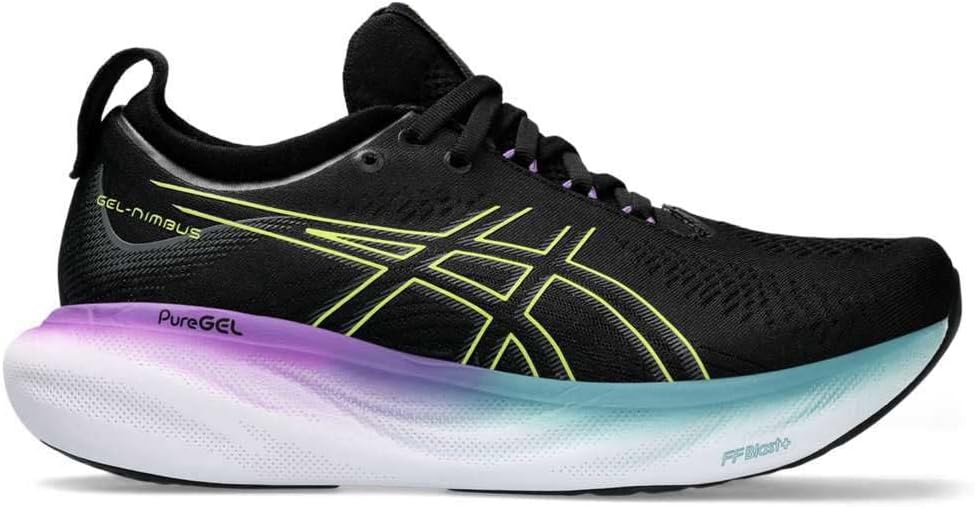 ASICS Nimbus 25 Donna running shoes Black Yellow