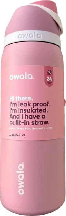 Owala, Bottle Freesip Rosy Dreams 32 Ounce