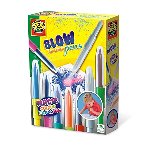 SES Creative 00283 Blow airbrush pens-Magic colour changing
