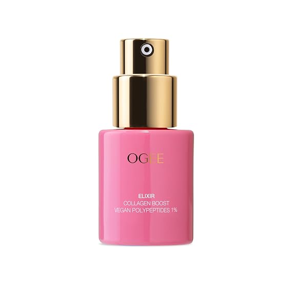 Ogee Vegan Collagen Boost Elixir, Peptides Serum for Face