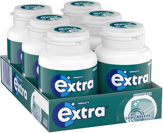 Extra - Cool Breeze Chewing Gum - 46 Pieces x 6 (Full Case)