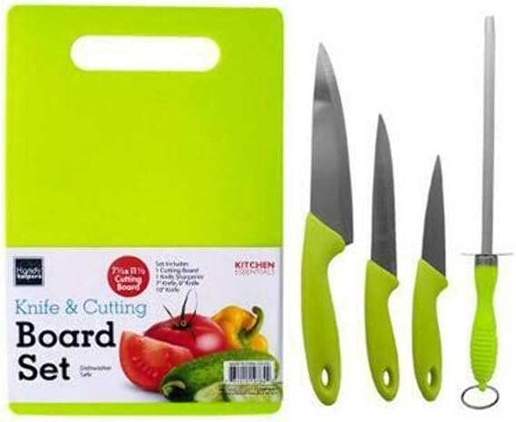 Bulk Buys 5-Piece Knife/Cutting Board Set