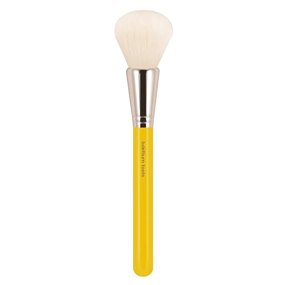 Bdellium Tools Professional Makeup Brush - Studio Series 959 Powder Blending - With Mix of Soft Synthetic & Natural Fibers, For Blending Powder (Yellow, 1pc)