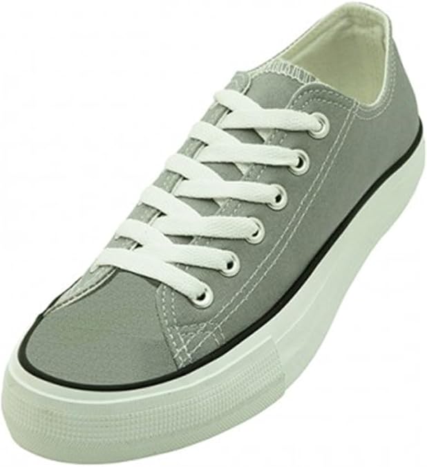 E-327L Women's Canvas Sneakers Classic Lace Up Oxfords Students Fashion Shoes Sizes