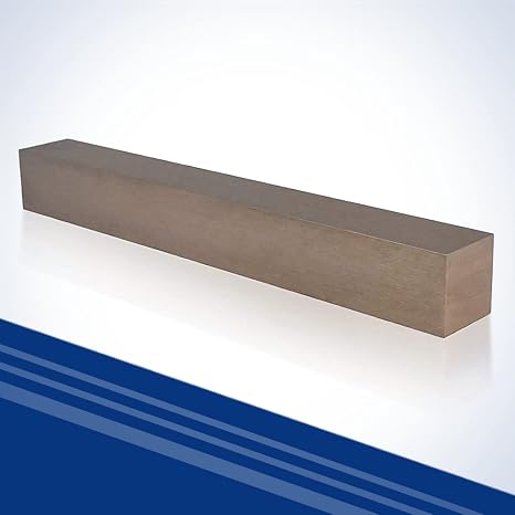 Premium Tungsten Copper Bar - 0.25 x 0.25 x 8 Inches - (75W25Cu, RWMA Class 11) - Exceptional Strength and Conductivity for Welding and Electrical Applications
