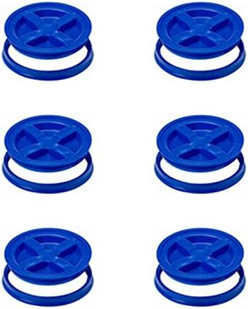 5 Gallon Blue Gamma Seal Lid- 6 Pack