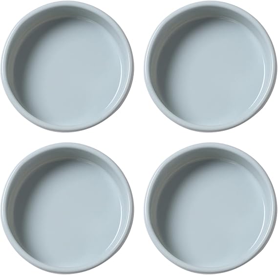 Silicone Muffin Pans Cupcake Set, 7 Inches Round Shaped Silicone Baking Pans Molds Nonstick Cupcake Liners Silicone Baking Cups (Pack of 4, Blue)