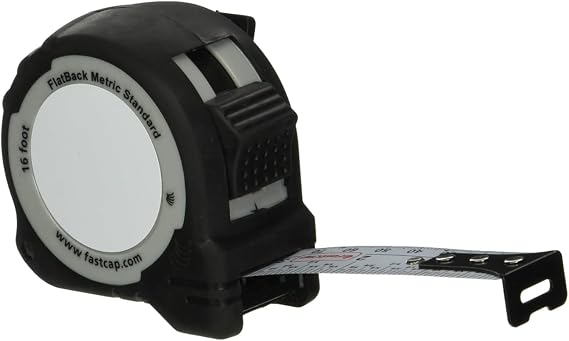 FastCap ProCarpenter Metric/Standard Flatback Measuring Tape, 16' Length
