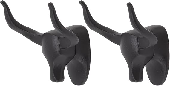 Topyond Towel Hooks for Bathrooms, Heavy Duty Robe Hook, Wall Hooks, Black Towel Hook Set, Suitable for Bathroom, Living Room, Kitchen, Garage
