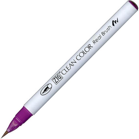 Zig Clean Color Real Brush Marker, Geranium Red