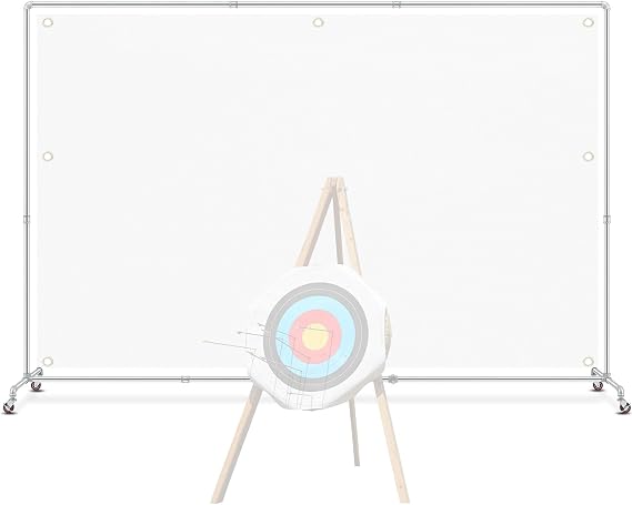 Funnymoom Archery Backstop Stand with 4 Wheels