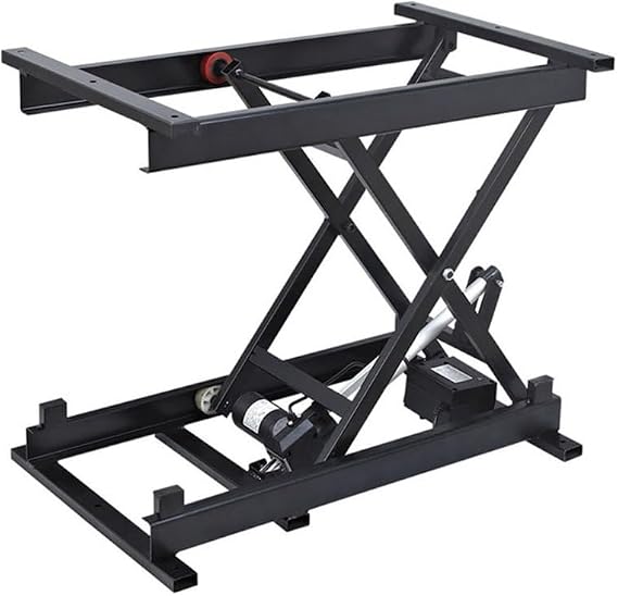 Electric Riser, X-Shape Riser, Height Adjustable Table, Load Capacity 60kg, Bracket, Height Adjustable, Space Saving, Suitable for Home, Work Bench, Computer Table, Tatami and Folding Steel