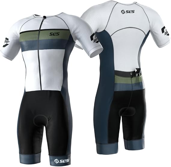 SLS3 Triathlon Suits Mens - Elite Aero Sleeved Trisuit for Swim Bike Run