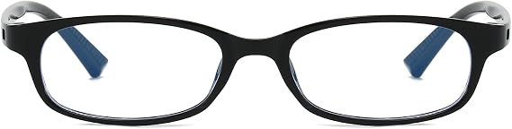 LJCZKA Rectangle Blue Light Glasses for Women Y2K Small Rectangular Glasses Narrow Frame Anti Eyestrain Headache Eyeglasses for Computer Gaming