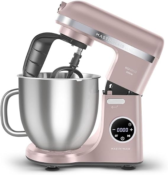 Karaca Mastermaid Chef Ultra D2000W Dijital Ekranlı Hamur Yoğurma Makinesi Rosegold 7L