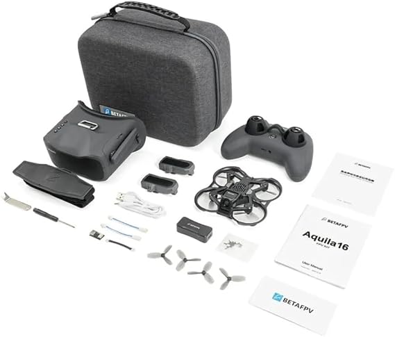Drone parts For BETAFPV Aquila16 for FPV Kit - 1102 Brushless, ELRS 3.0, VR03 Goggles, 8min Flight, for Beginners