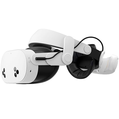 annapro A3 Max Battery Head Strap for Meta Quest 3/Quest 3S, 20W Fast Charging 10,800mAh Magnetic Battery, Ultimate Comfort & Extended Playtime Compatible with Quest 3S/3 Accessories, White