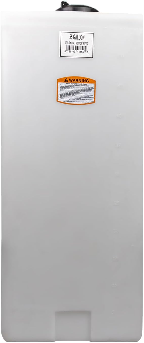 Norwesco 55 Gallon Flat Bottom Utility Tank