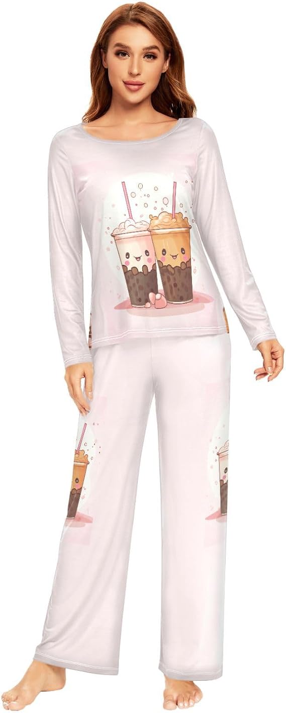 Pajama Set for Women Long Sleeve Pjs set Sleepwear Lounge Set