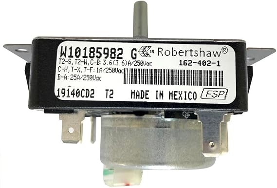 Whirlpool W10185982 Timer