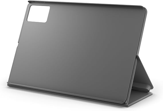 Lenovo Idea Tab için Folyo Kılıf (Poliüretan + Polikarbonat, Darbe Koruması, Entegre Kalem Tutucu, Dönüştürülebilir Stand) - Renk Ay Grisi