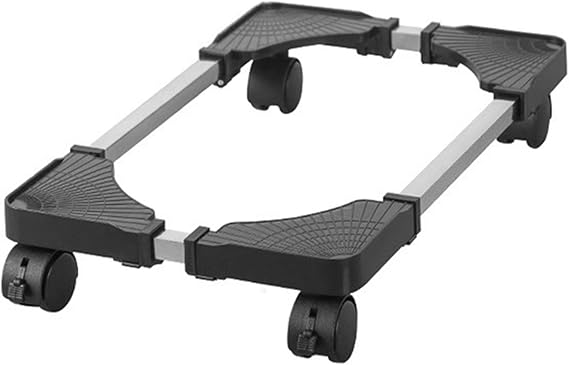 Computer Tower Stand, 16-21 inch Adjustable CPU Mobile Cart CPU Rolling Stand with Wheels for Most Gaming PC (Black)