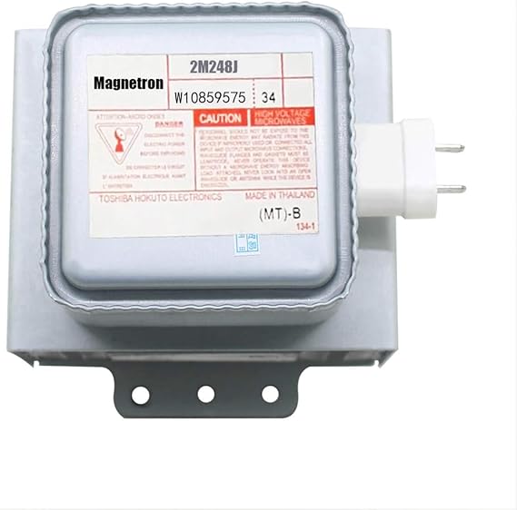 W10859575 Magnetron 2M248J for Whirlpool Microwave Oven Magnetron 00491180 491180, PS8722394, AP3383942, 1052596, PS11731447, AP5999338, 8184652 53001581 2M282J 4359624 Magnetron