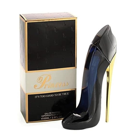 EBC Perfume Princess High Heel Black Women Perfume 85ml Eau De Parfum Vaporisateur Spray, Rose Floral Essential Oil From France
