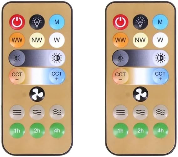 Remote Control For E27 Ceiling Fan Lights 2 Pieces Replacement Kit To Manage Fan And Lamp Brightness From Anywhere In House Plastic Construction Suitable For Bedroom And Living Space