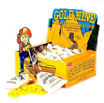 Gold Mine Nugget Bubble Gum