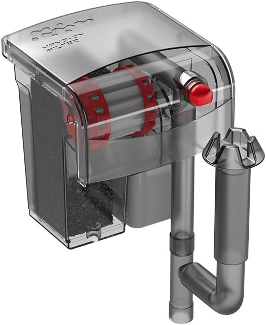 Valkyrie Akvaryum Askılı Şelale Filtre 3W 250 L/H Sessiz Çalışma Yüzey Temizleyici Sünger Filtreli [Enerji Sınıfı A]