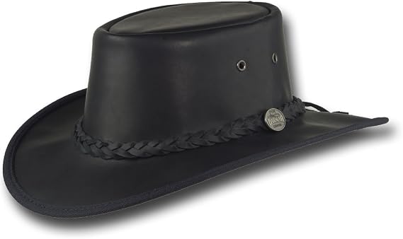 Barmah Hats Squashy Fullgrain Leather Hat - Item 1026
